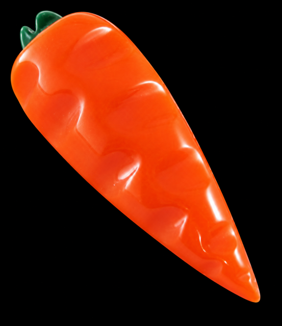 Shultz bakelite carrot pin